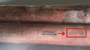 expired flares need disposing