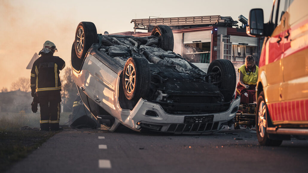 SUV rollover accident